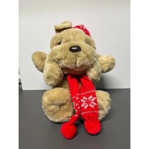 VTG 1984 "Kris Krinkles" Commonwealth Shar Pei Dog 13" Christmas‎ Plush TargeT